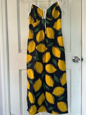 NWT Moon River Lemon Print Dress